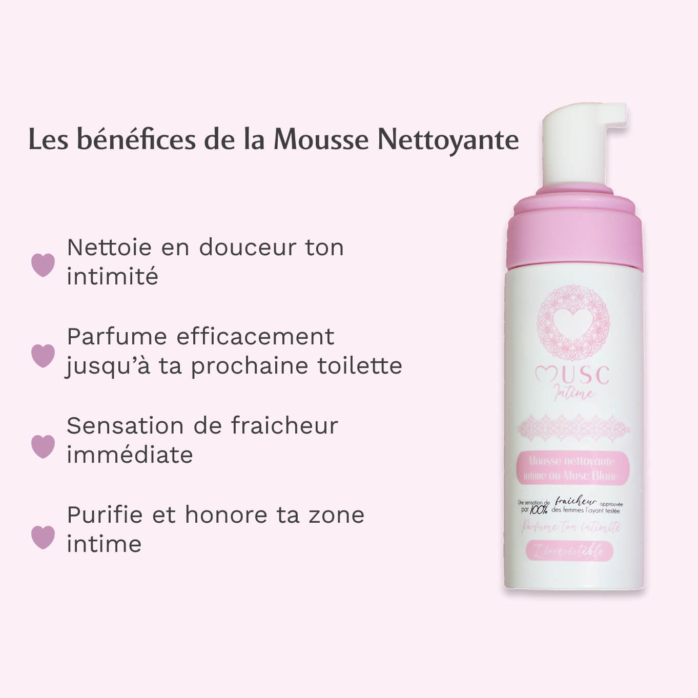 Mousse Nettoyante  intime au Musc Blanc - 150ml Image