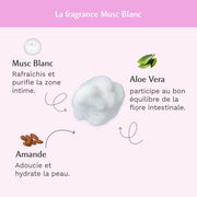 Mousse nettoyante intime au Musc Blanc (150ml) Image