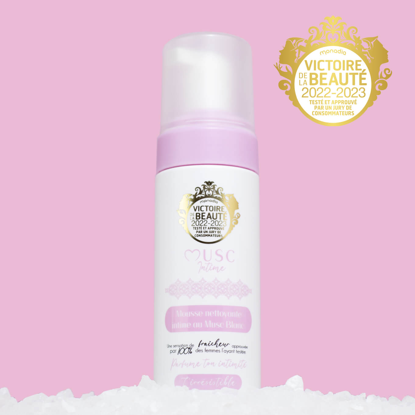 Mousse nettoyante intime au Musc Blanc (150ml) Image