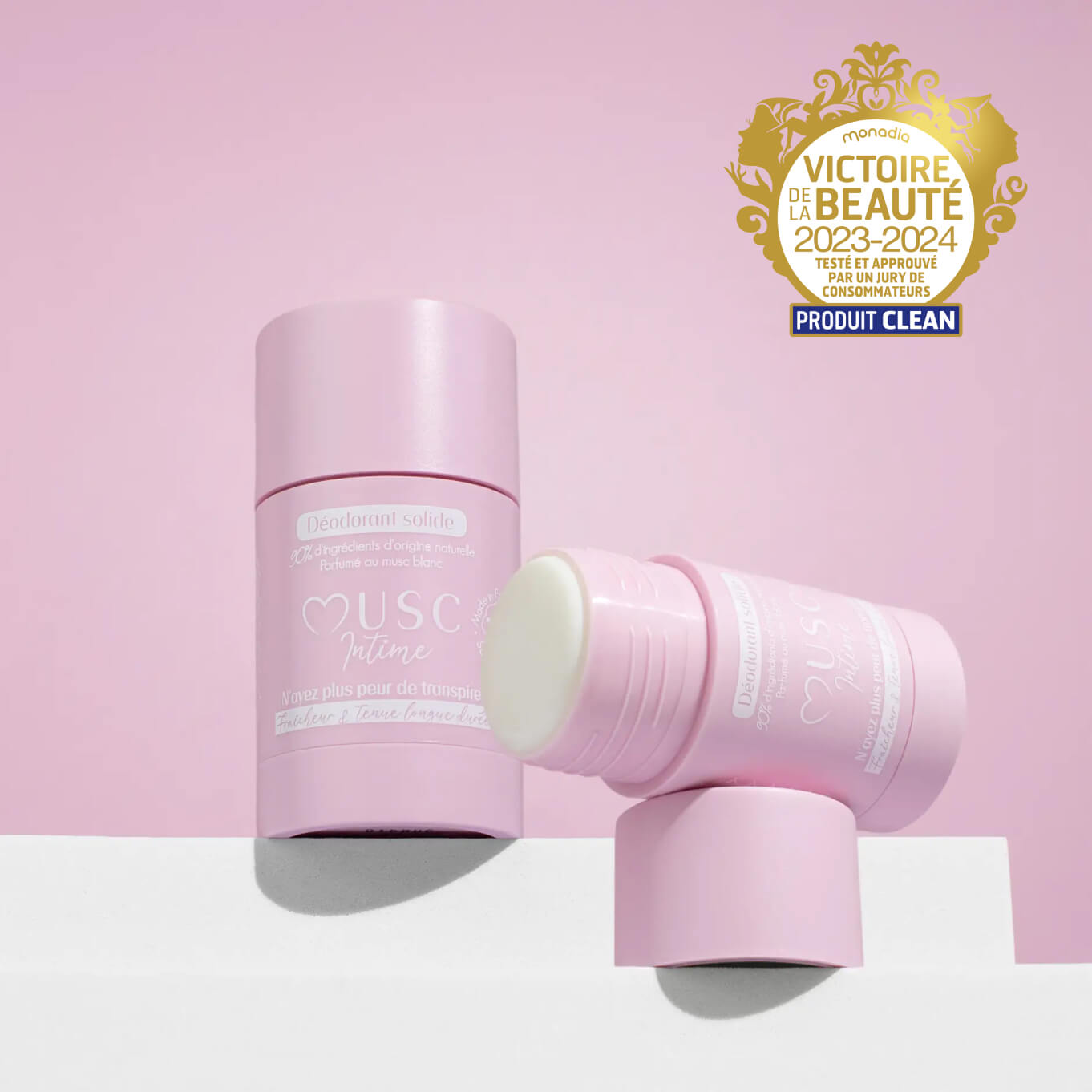 Lot de 2 Déodorants au Musc Blanc Image