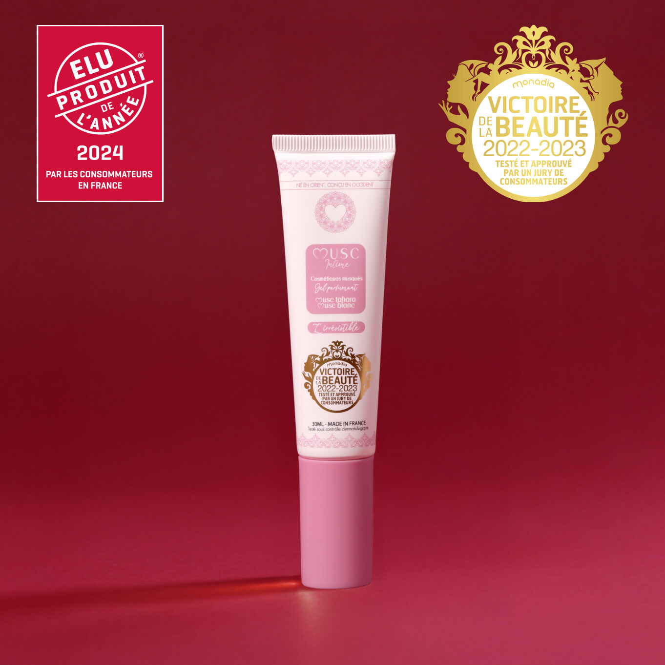 Gel parfumant l'irrésistible au Musc Blanc (30ml) Image