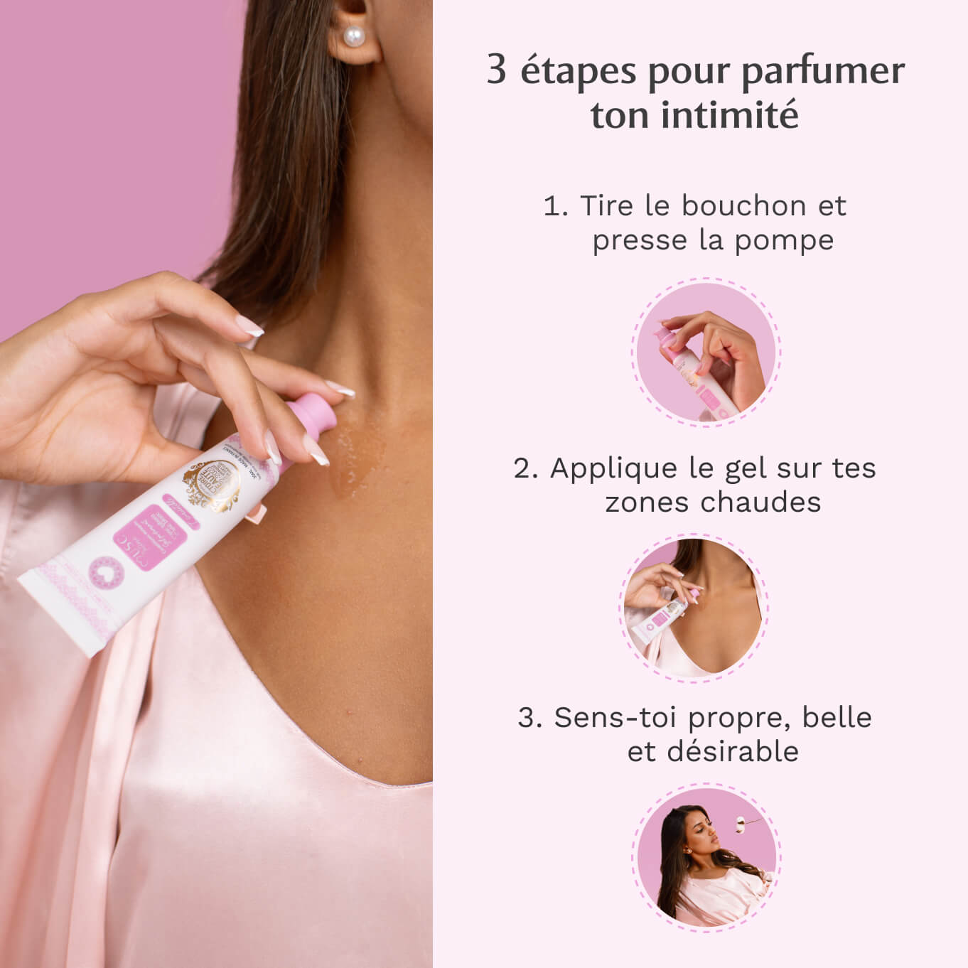 Gel parfumant l'irrésistible au Musc Blanc (30ml) Image