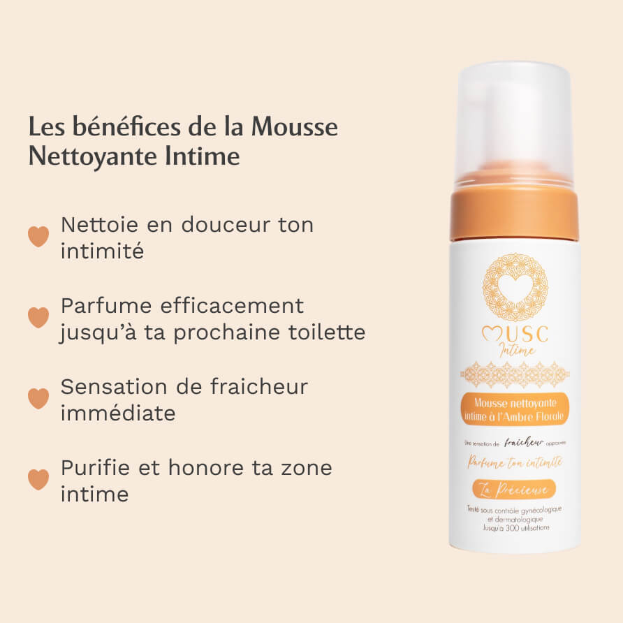 Mousse Nettoyante Intime - Amber Flower - La Précieuse (150ml) Image