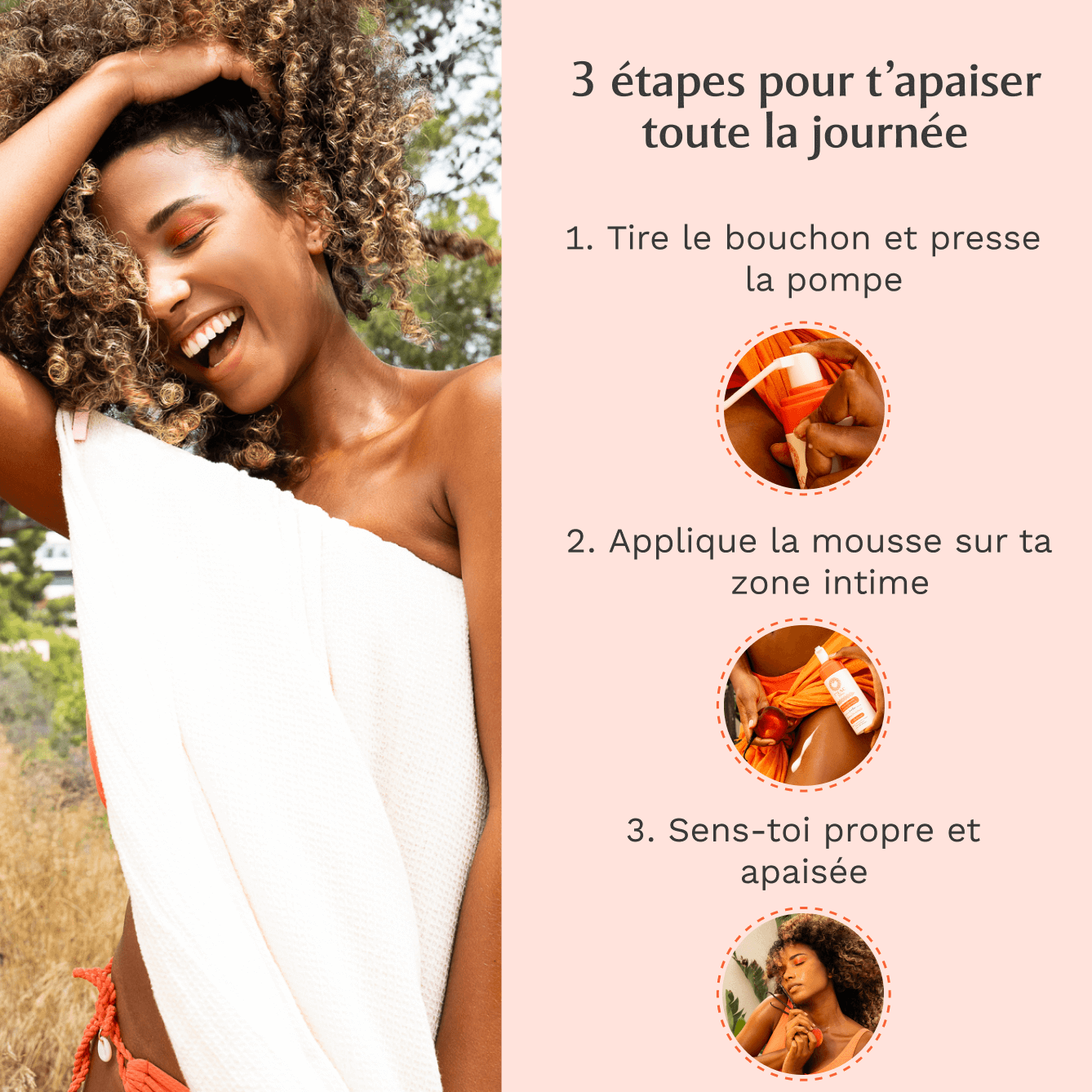 Mousse nettoyante intime à la Hot Peach - La Charmeuse (150ml) Image