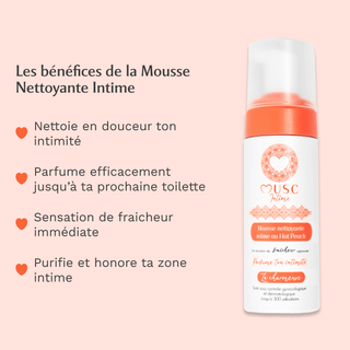 Mousse Nettoyante Intime - Hot Peach - La Charmeuse