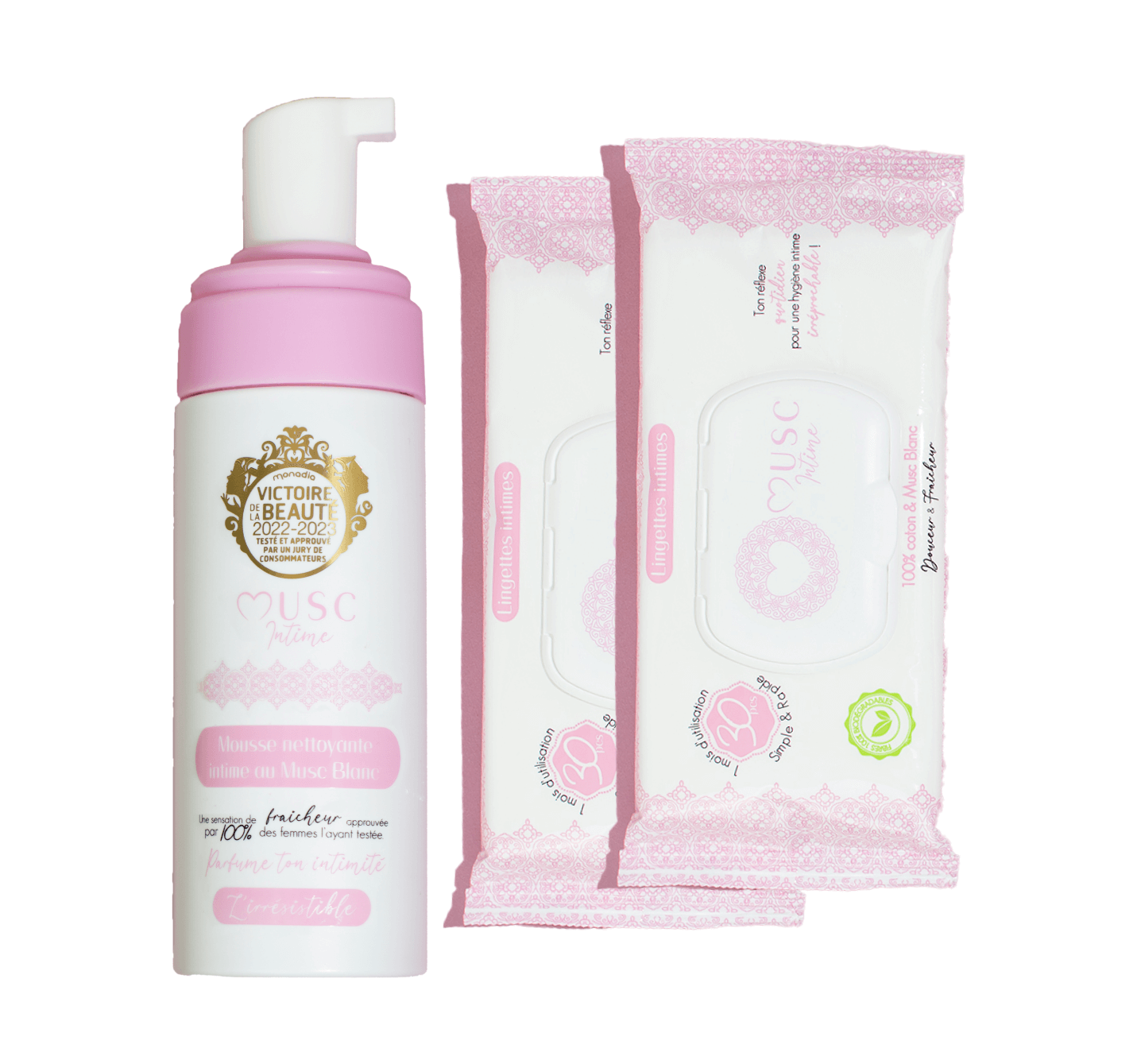 Mousse nettoyante intime au Musc Blanc (150ml) Image