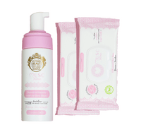 Mousse Nettoyante + 2 Lingettes Musc Blanc