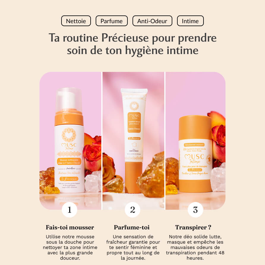 3 Déodorants naturels Amber Flower Image