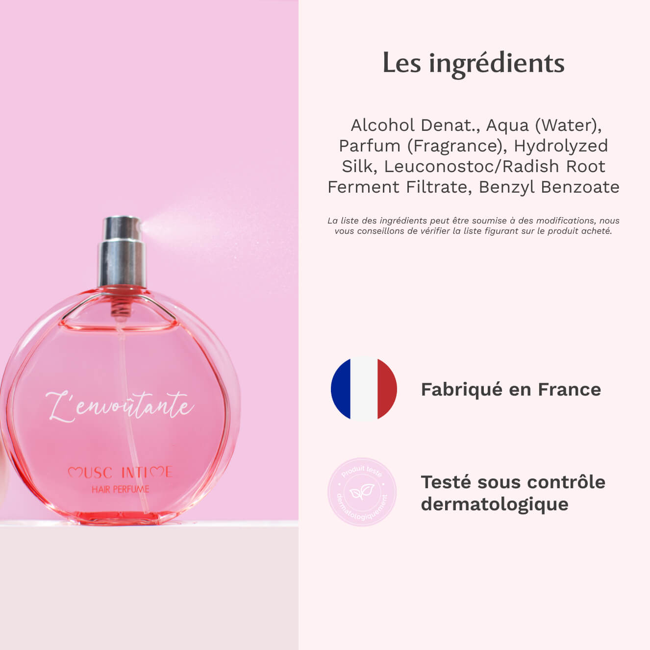 Parfum cheveux à la Rose Mystik - L'envoûtante Image