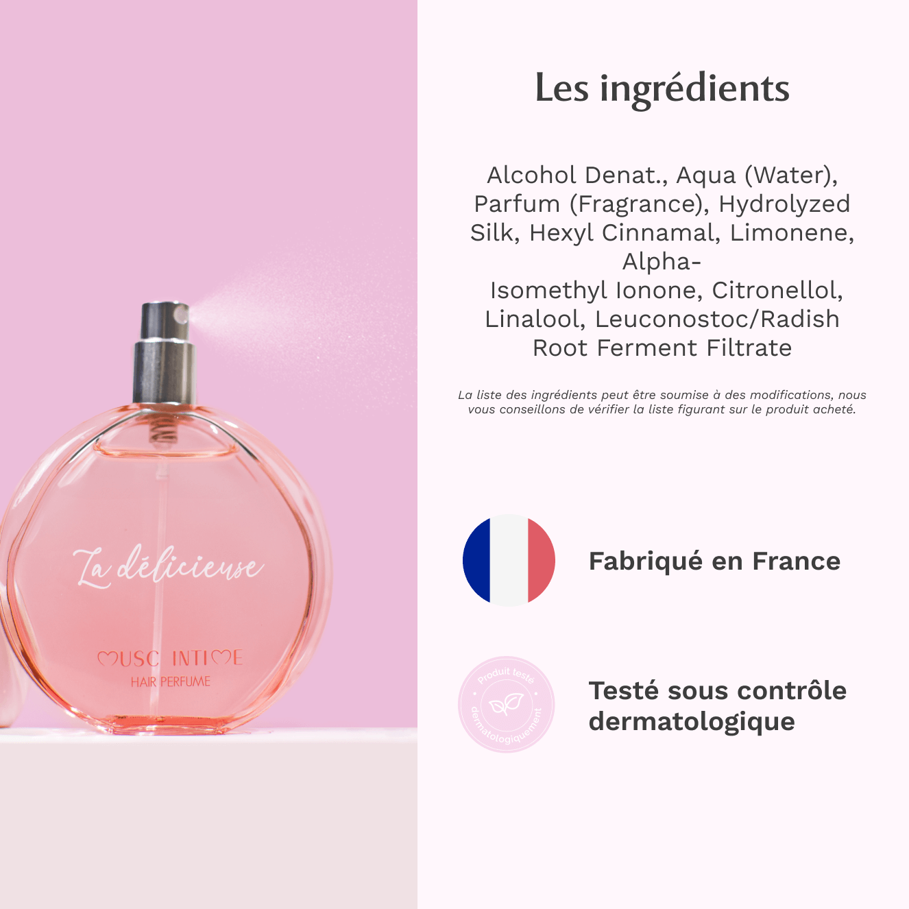 Parfum cheveux au Sweet Litchi - La délicieuse Image