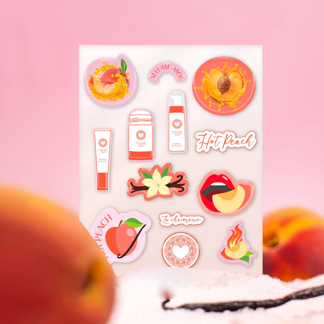 Planche Stickers Hot Peach Image