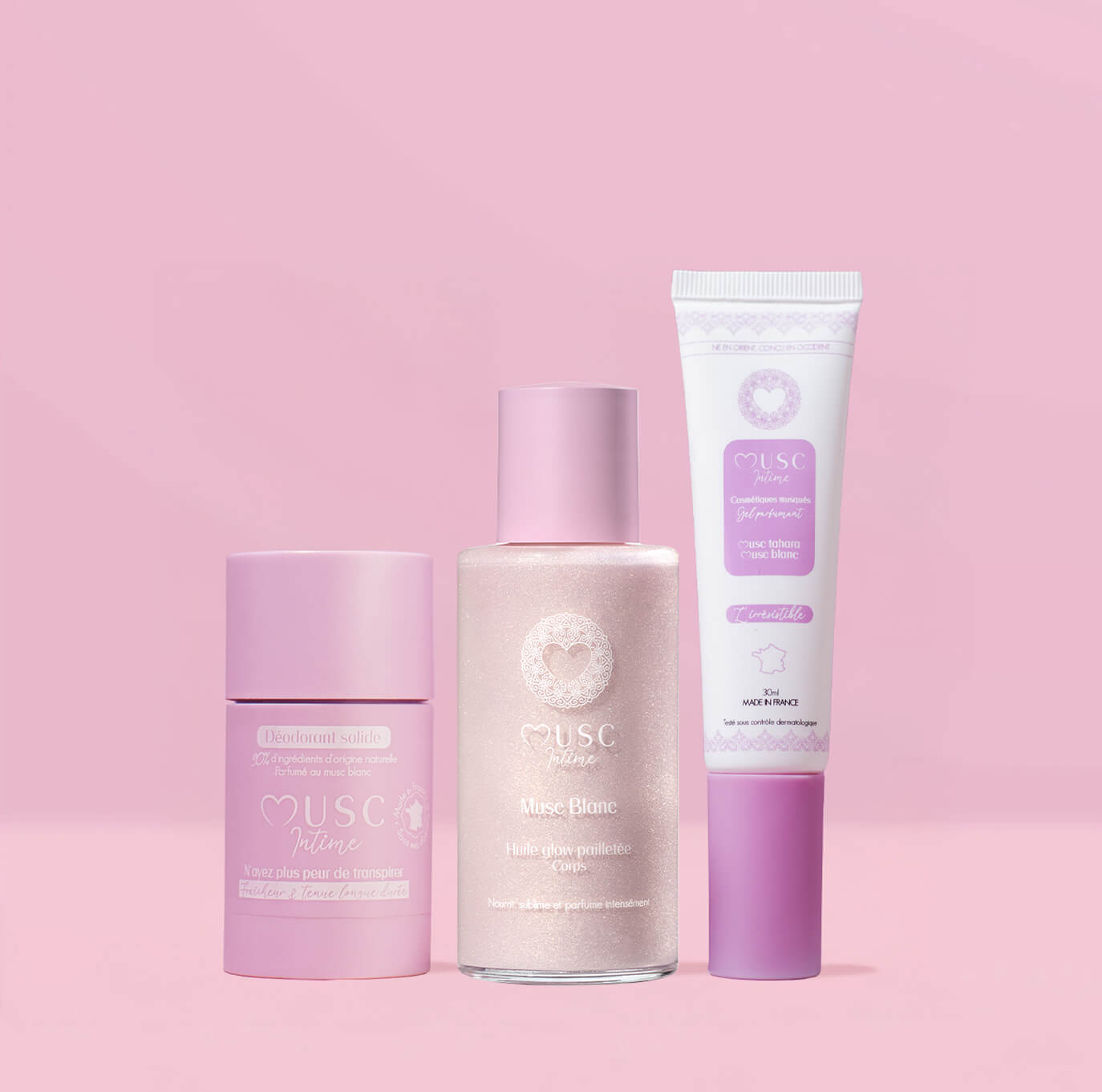 Le Trio éclat parfumé Musc Blanc Image