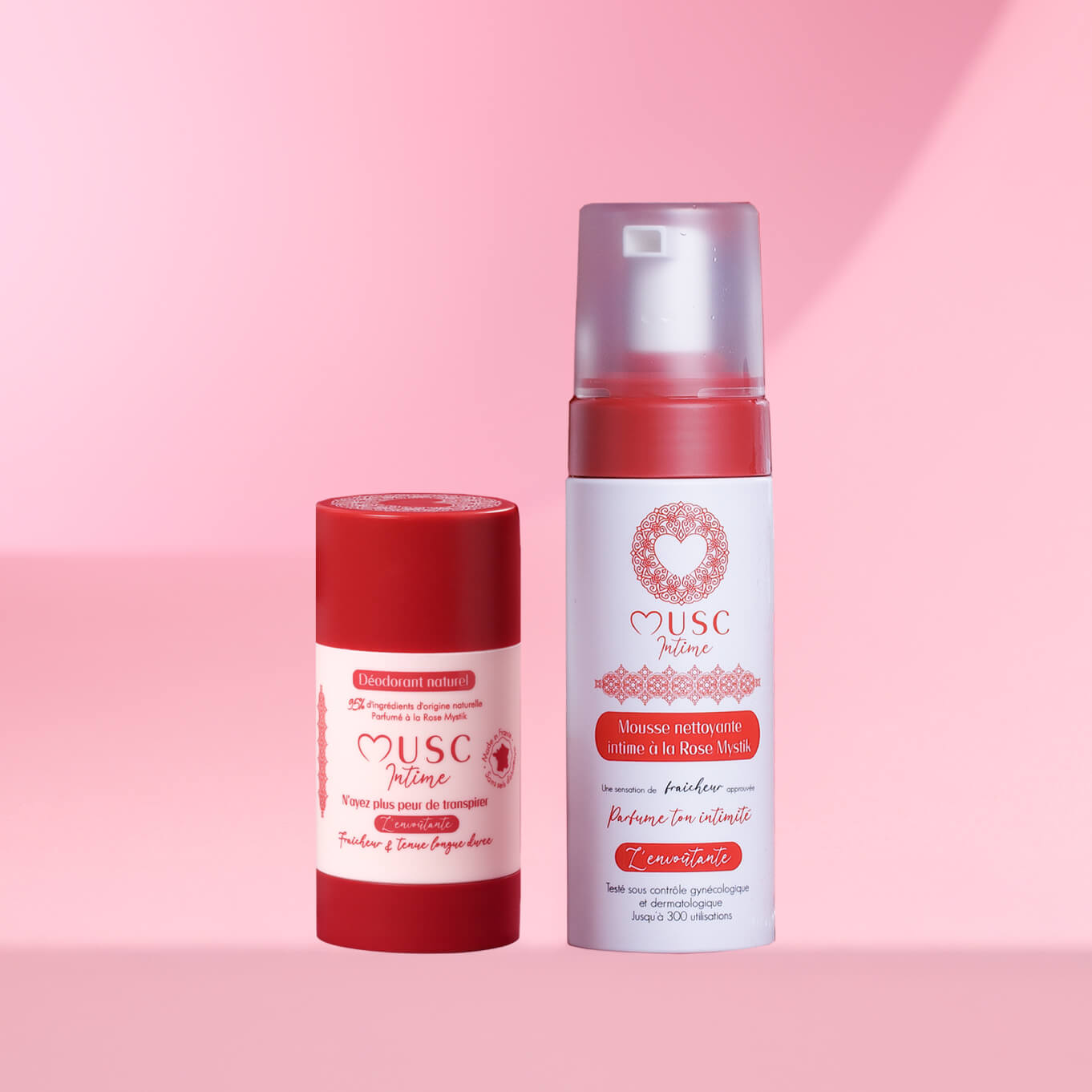 Solid deodorant (50g) and Mystik Rose intimate cleansing mousse (150ml) Image