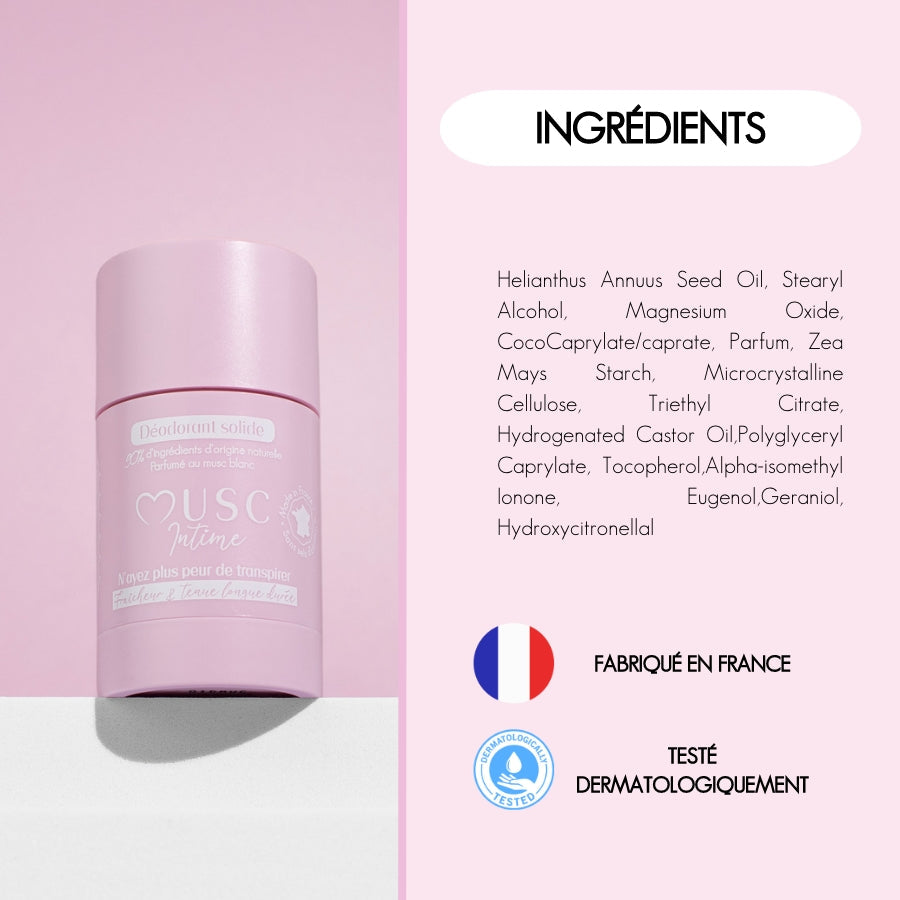 Déodorant naturel au Musc Blanc Image