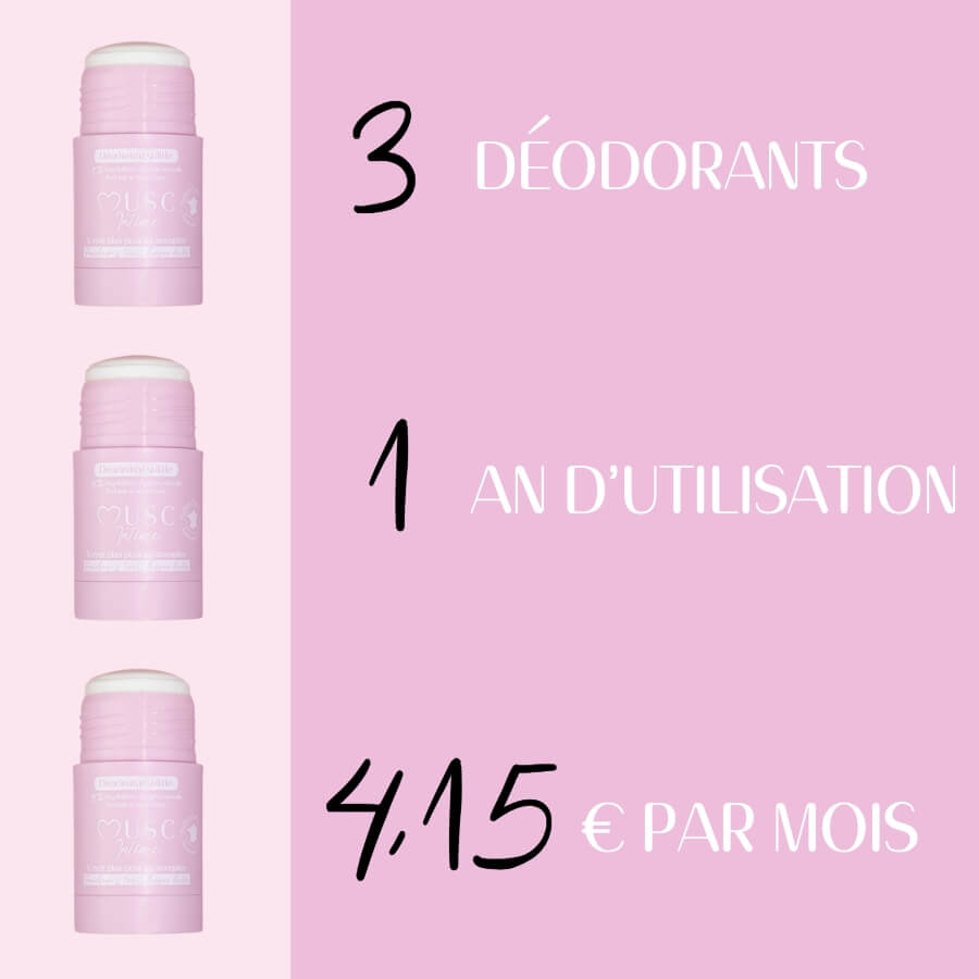 Lot de 2 Déodorants au Musc Blanc Image