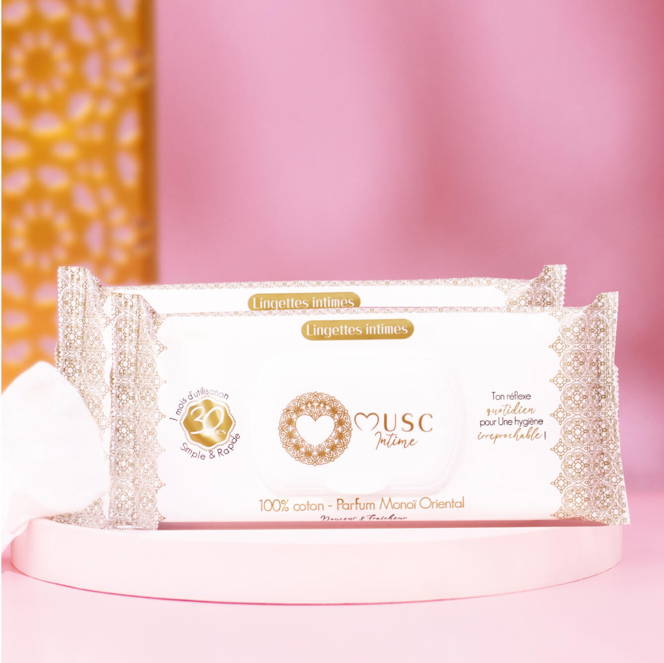 2 Paquets de Lingettes (60pcs) Monoï Image