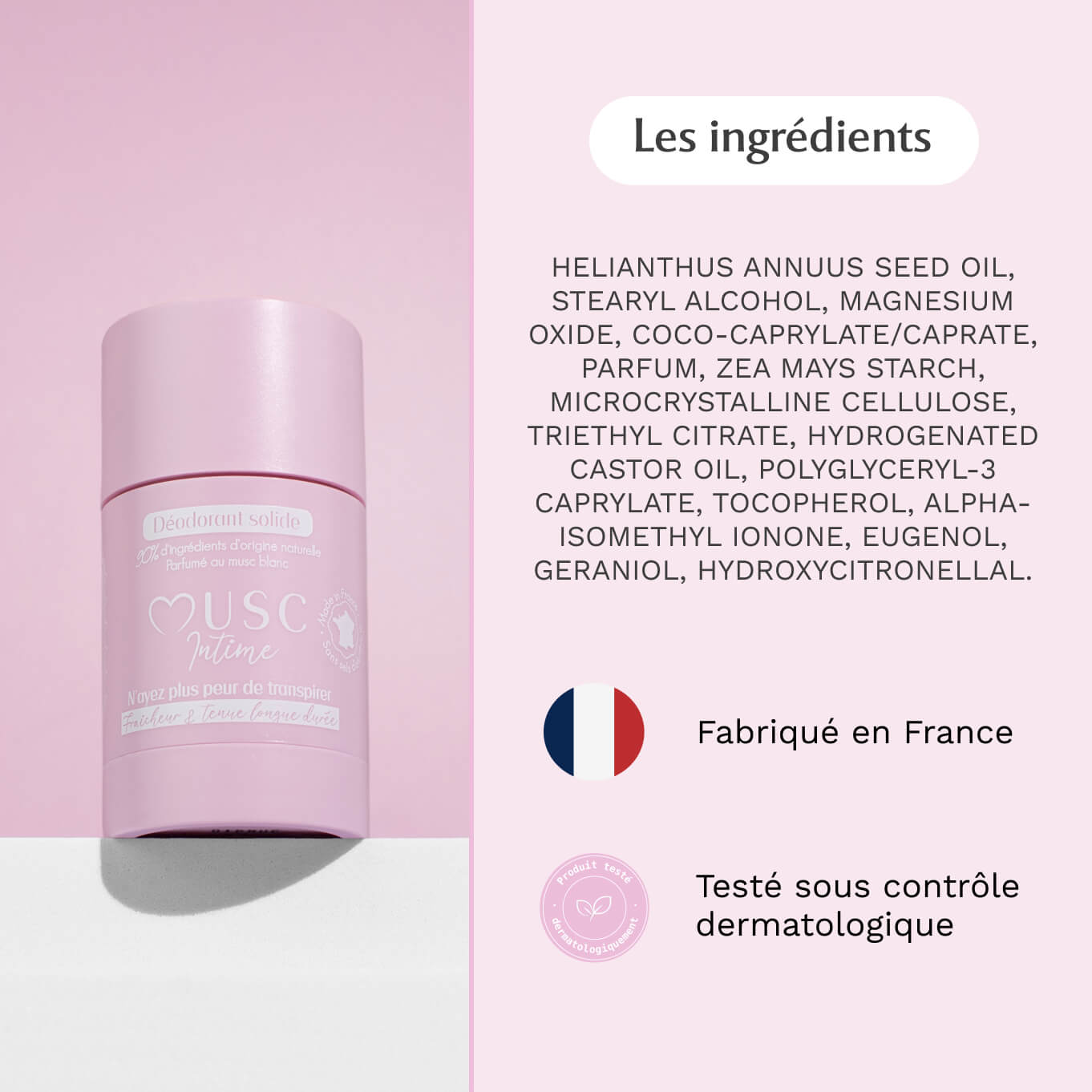 Lot de 2 Déodorants au Musc Blanc Image