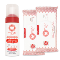 Mousse Nettoyante + 2 Lingettes Rose Mystik