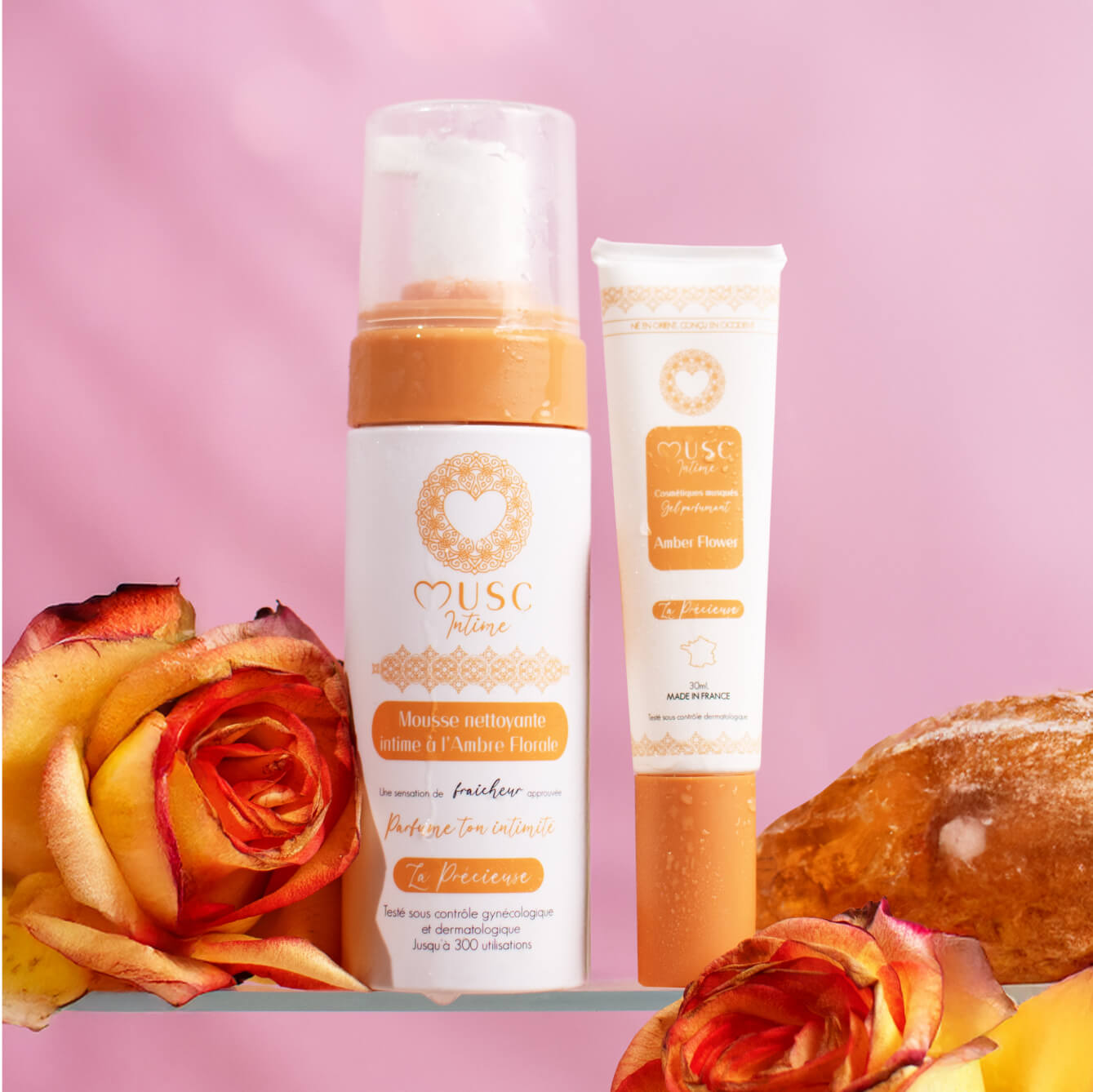 Gel Parfumant + Mousse nettoyante Intime à L'Amber Flower Image