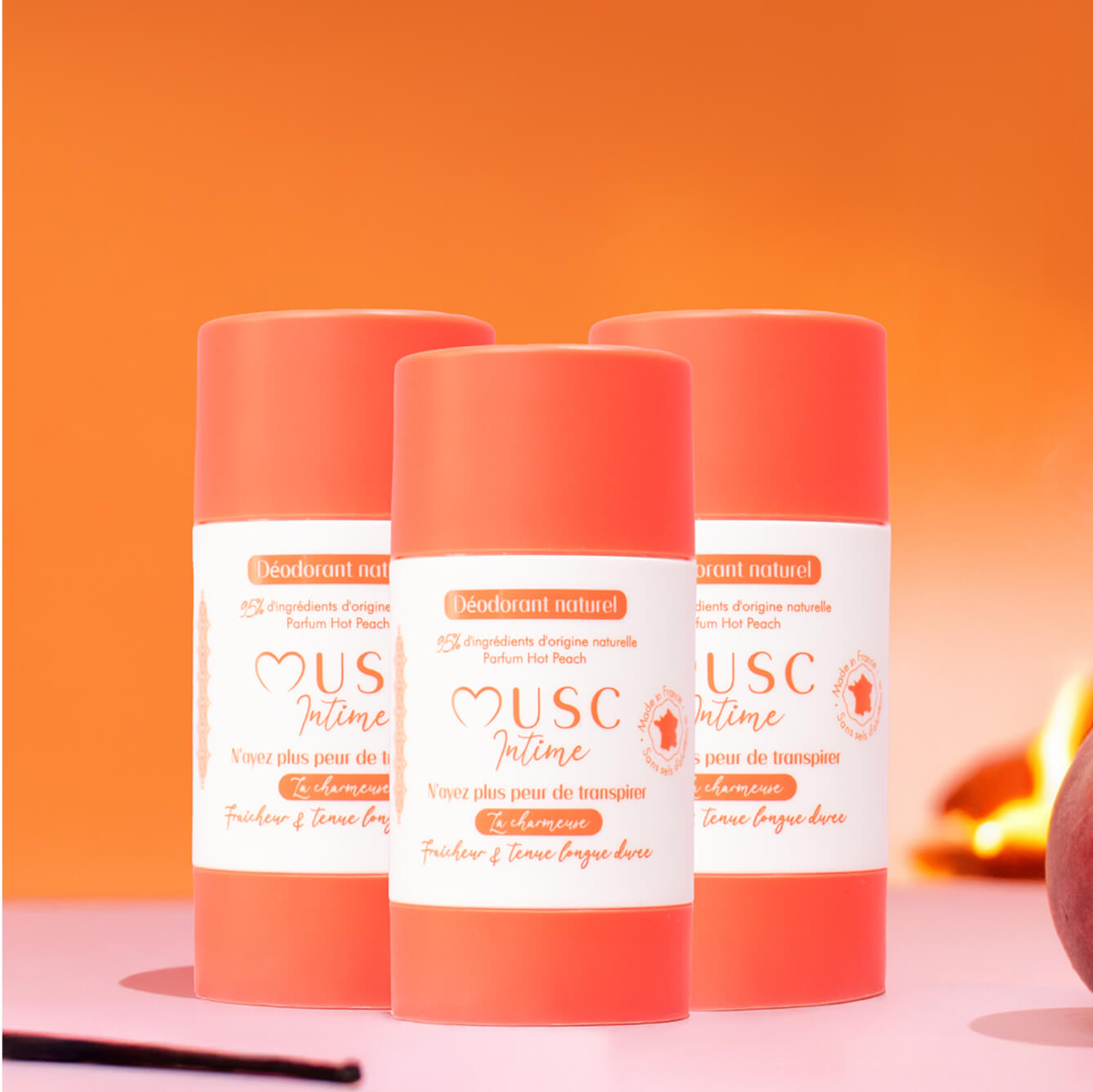 3 Déodorants naturels Hot Peach Image