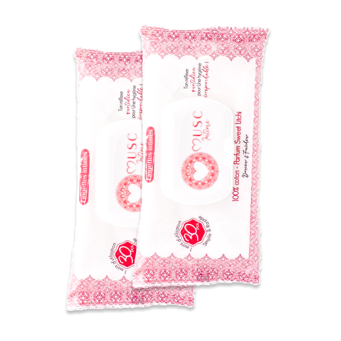 Lingettes toilette intime au Sweet Litchi - La Délicieuse x30 Image